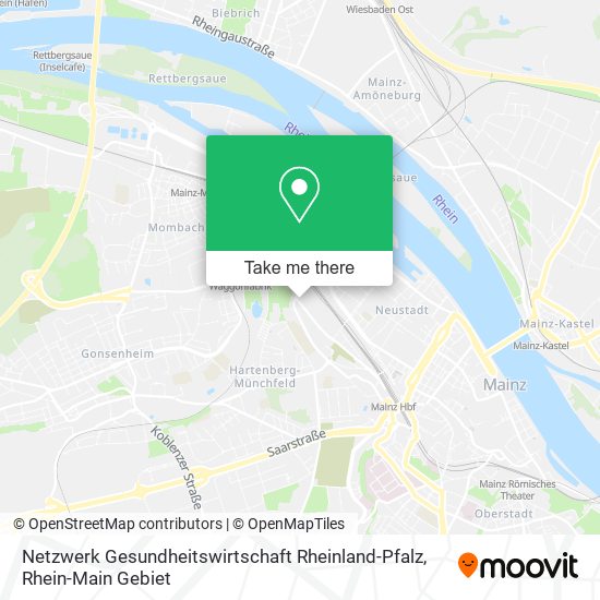 Netzwerk Gesundheitswirtschaft Rheinland-Pfalz map