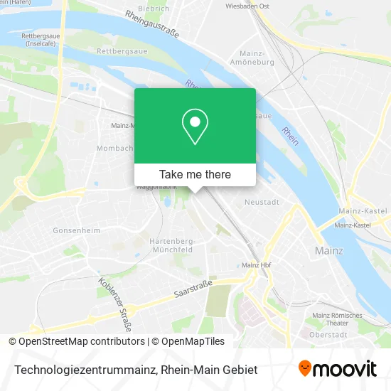 Карта Technologiezentrummainz