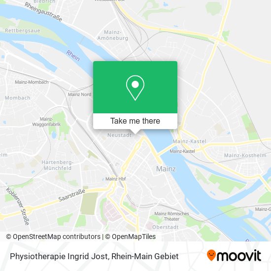 Physiotherapie Ingrid Jost map