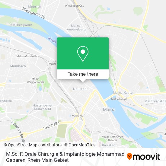 M.Sc. F. Orale Chirurgie & Implantologie Mohammad Gabaren map