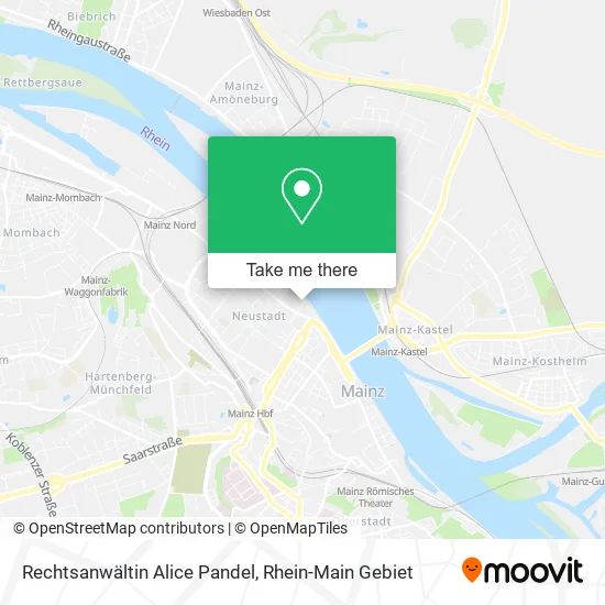 Карта Rechtsanwältin Alice Pandel