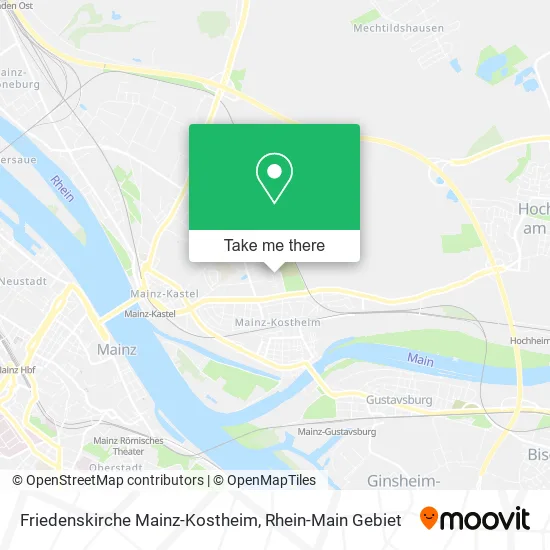 Карта Friedenskirche Mainz-Kostheim
