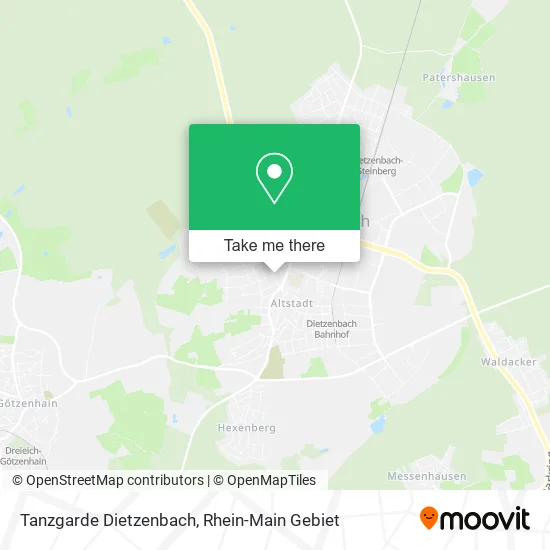 Карта Tanzgarde Dietzenbach