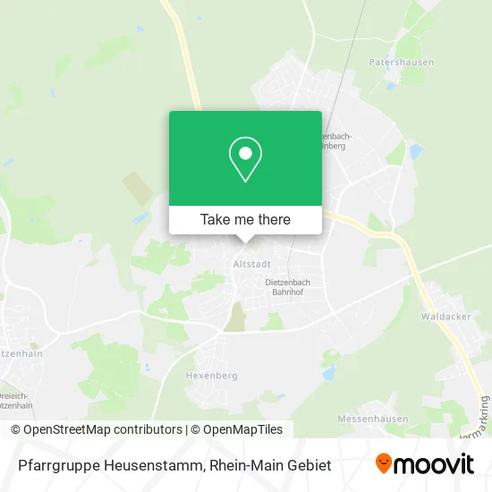Карта Pfarrgruppe Heusenstamm
