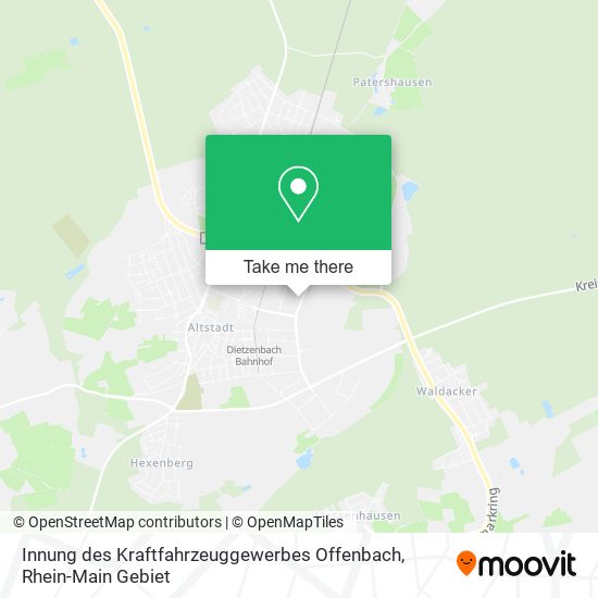 Innung des Kraftfahrzeuggewerbes Offenbach map