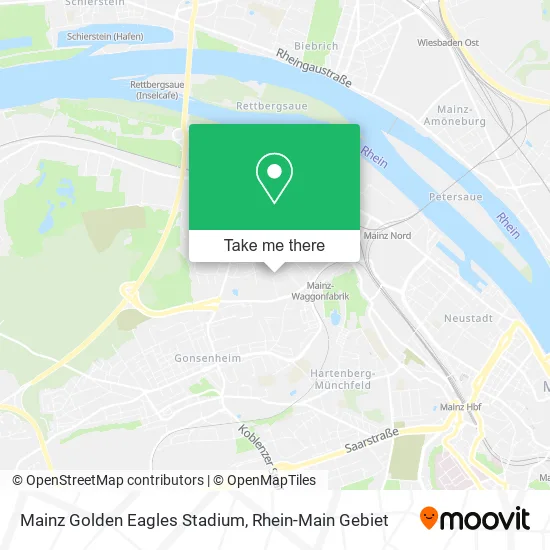 Карта Mainz Golden Eagles Stadium