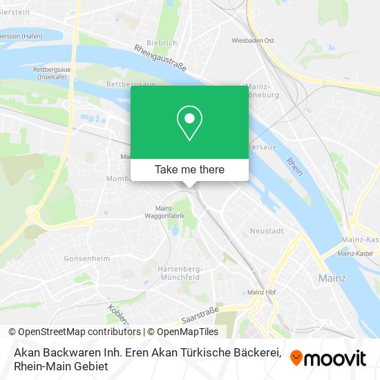 Карта Akan Backwaren Inh. Eren Akan Türkische Bäckerei