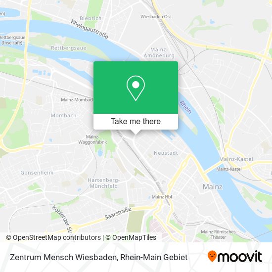 Zentrum Mensch Wiesbaden map