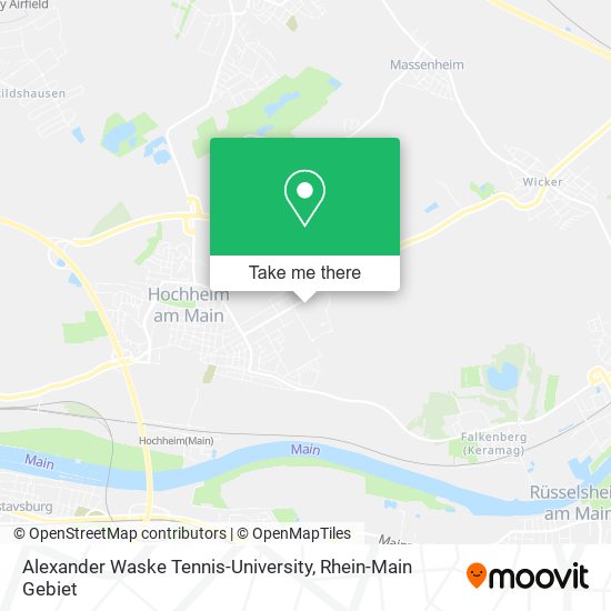 Alexander Waske Tennis-University map