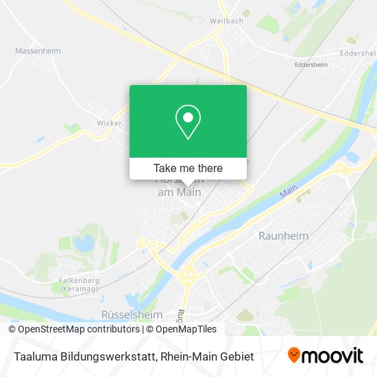 Карта Taaluma Bildungswerkstatt