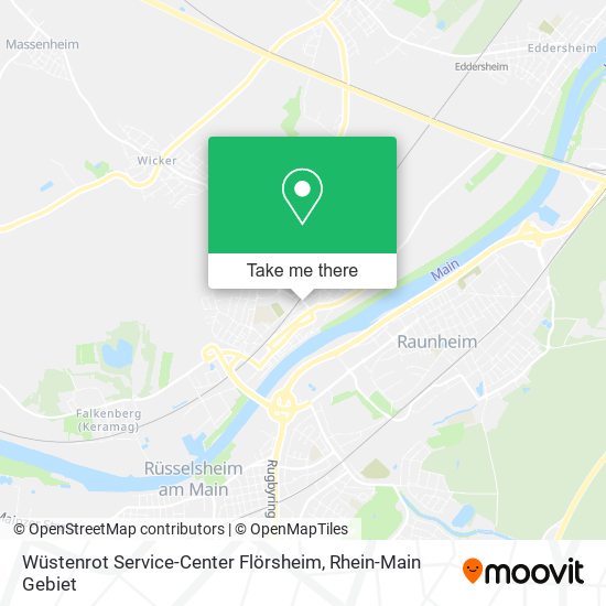 Карта Wüstenrot Service-Center Flörsheim