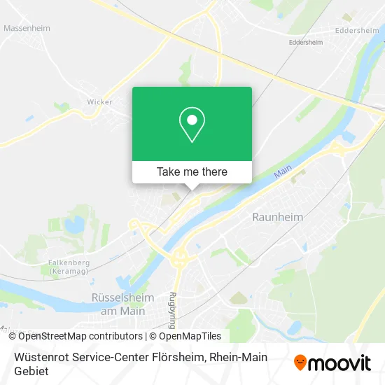 Карта Wüstenrot Service-Center Flörsheim