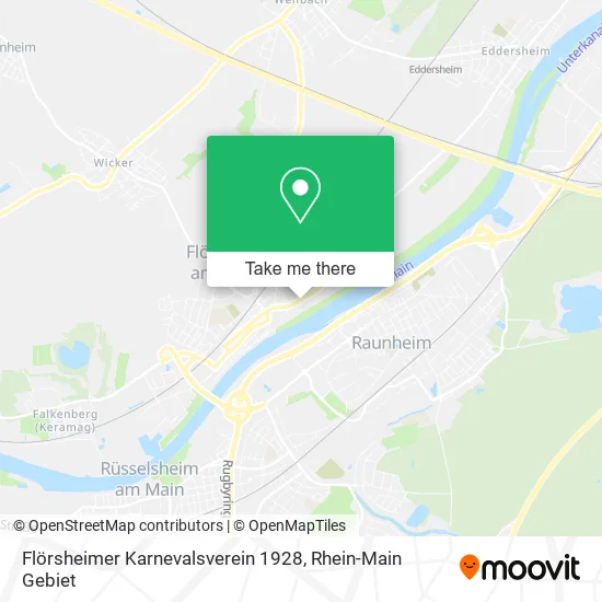 Карта Flörsheimer Karnevalsverein 1928