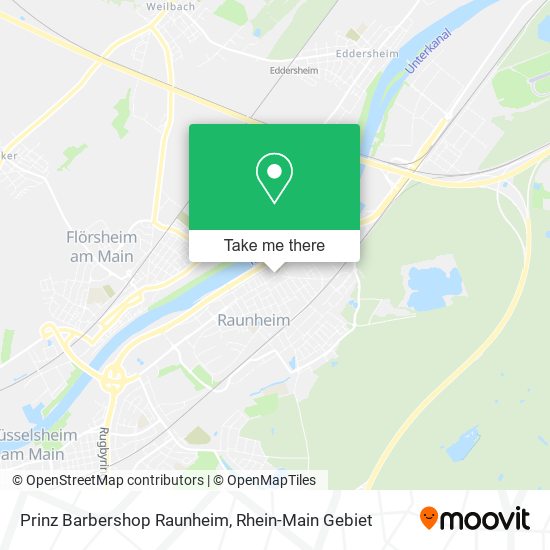 Prinz Barbershop Raunheim map