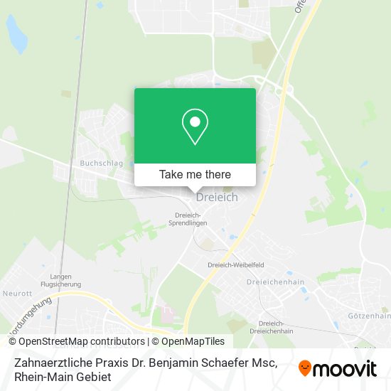 Zahnaerztliche Praxis Dr. Benjamin Schaefer Msc map