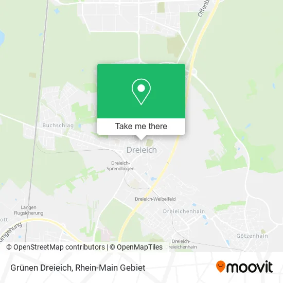 Grünen Dreieich map