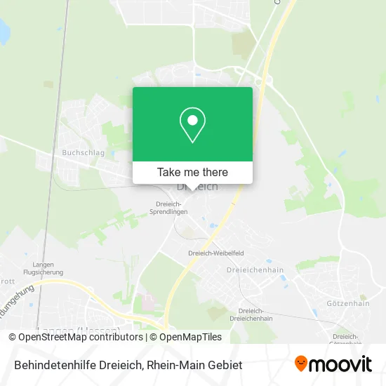 Карта Behindetenhilfe Dreieich