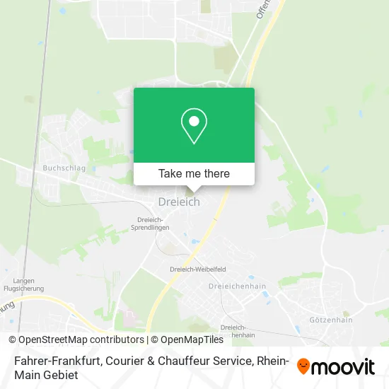 Карта Fahrer-Frankfurt, Courier & Chauffeur Service