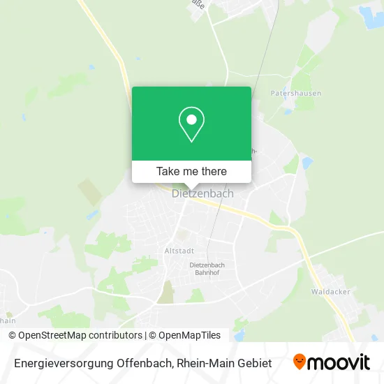 Карта Energieversorgung Offenbach