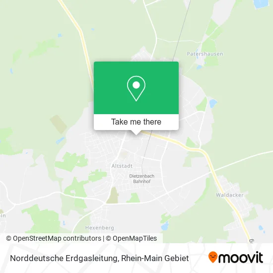 Карта Norddeutsche Erdgasleitung