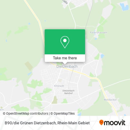 B90/die Grünen Dietzenbach map