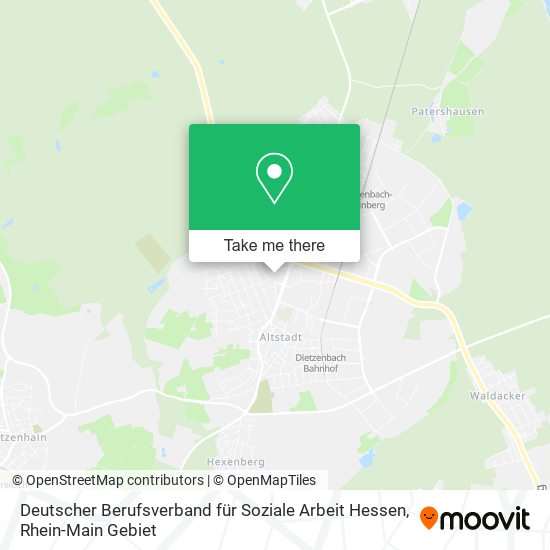 Deutscher Berufsverband für Soziale Arbeit Hessen map
