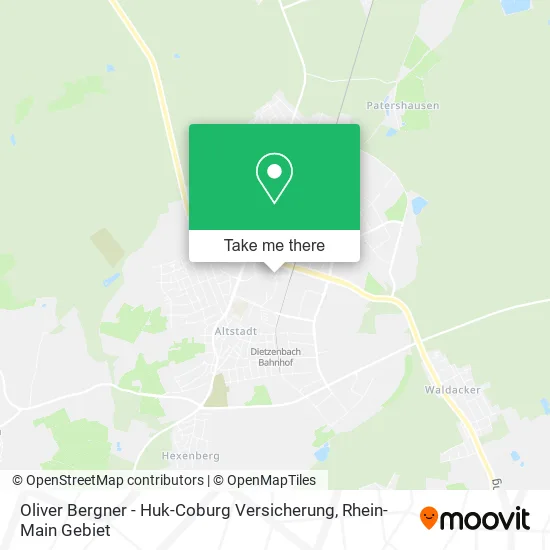 Карта Oliver Bergner - Huk-Coburg Versicherung