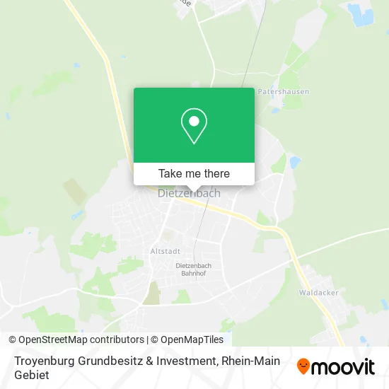 Карта Troyenburg Grundbesitz & Investment