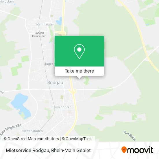 Карта Mietservice Rodgau