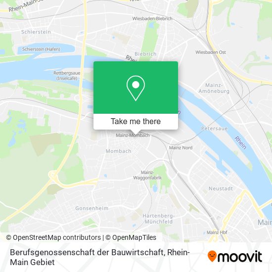 Berufsgenossenschaft der Bauwirtschaft map