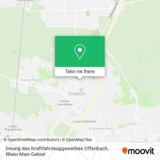 Innung des Kraftfahrzeuggewerbes Offenbach map