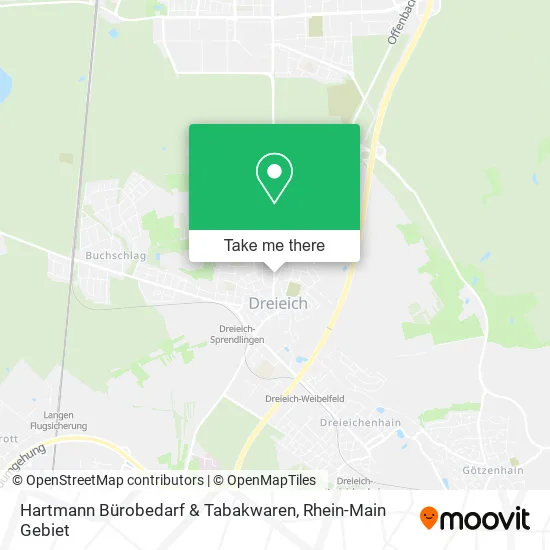 Карта Hartmann Bürobedarf & Tabakwaren