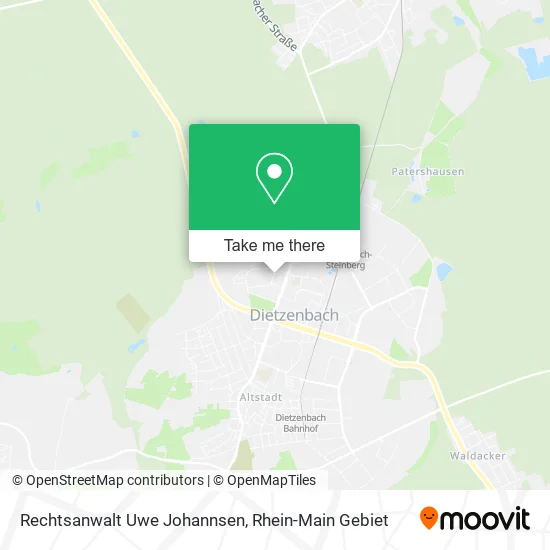 Карта Rechtsanwalt Uwe Johannsen