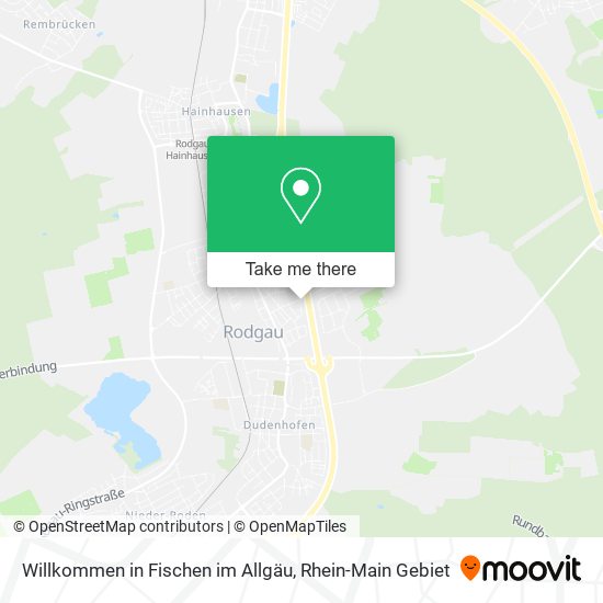 Карта Willkommen in Fischen im Allgäu