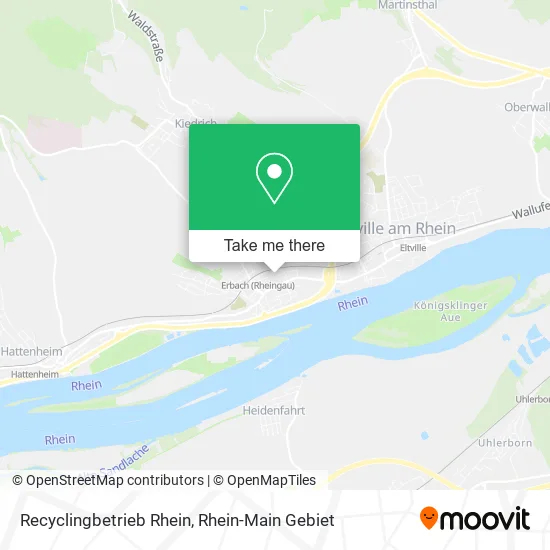 Карта Recyclingbetrieb Rhein