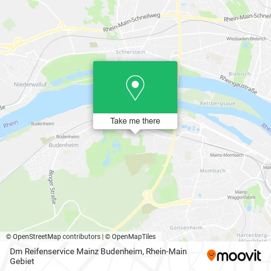 Карта Dm Reifenservice Mainz Budenheim