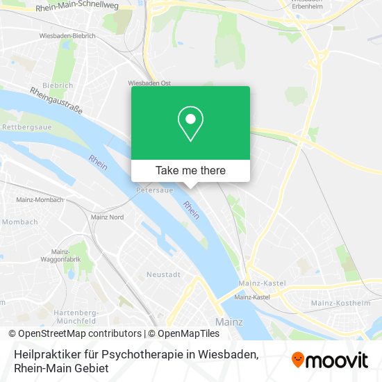 Heilpraktiker für Psychotherapie in Wiesbaden map