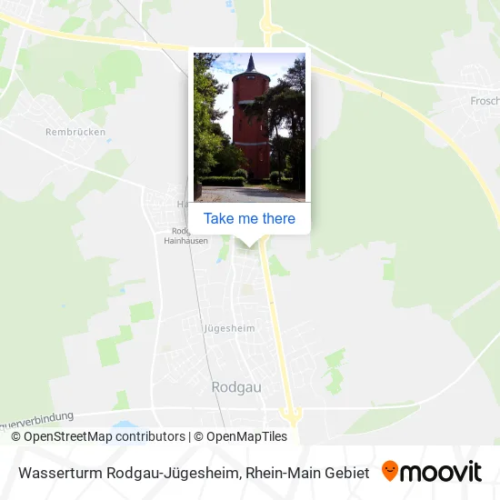 Карта Wasserturm Rodgau-Jügesheim