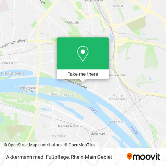 Карта Akkermann med. Fußpflege