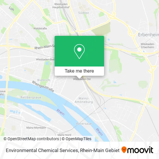 Карта Environmental Chemical Services