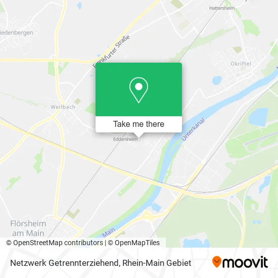 Карта Netzwerk Getrennterziehend