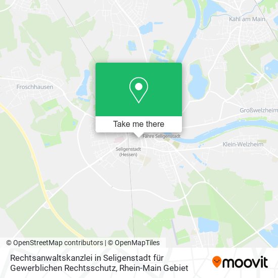 Rechtsanwaltskanzlei in Seligenstadt für Gewerblichen Rechtsschutz map