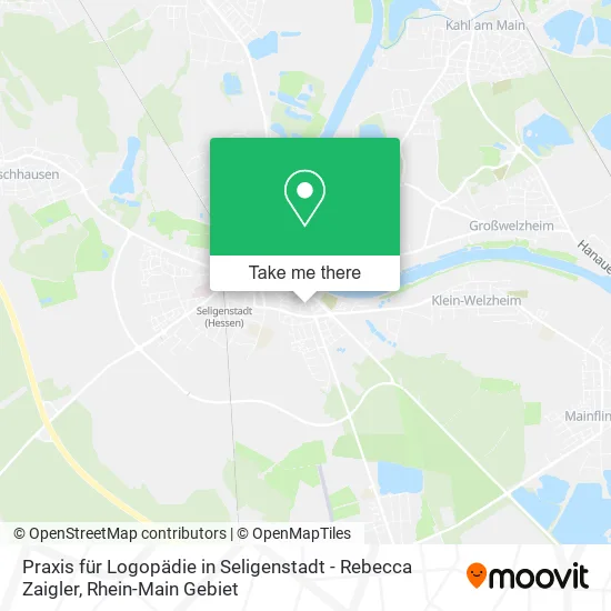 Карта Praxis für Logopädie in Seligenstadt - Rebecca Zaigler