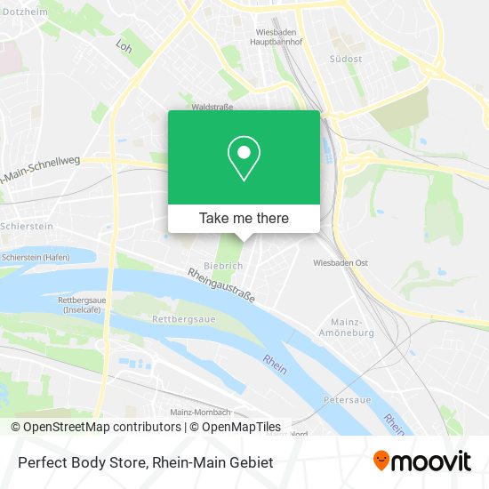 Perfect Body Store map