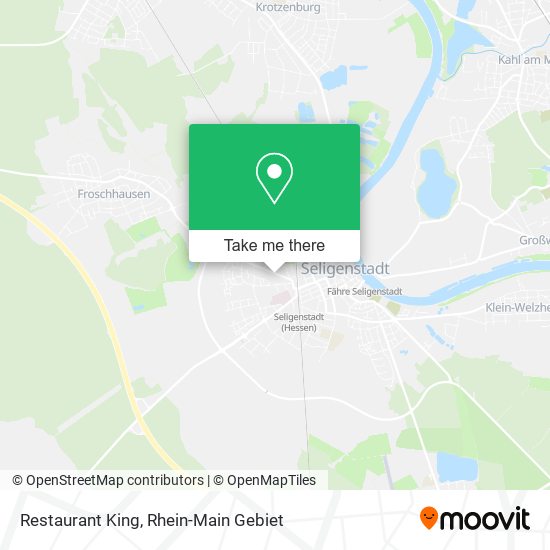 Restaurant King map