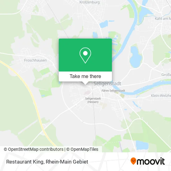 Карта Restaurant King
