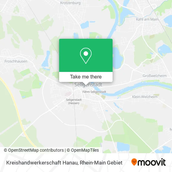 Карта Kreishandwerkerschaft Hanau