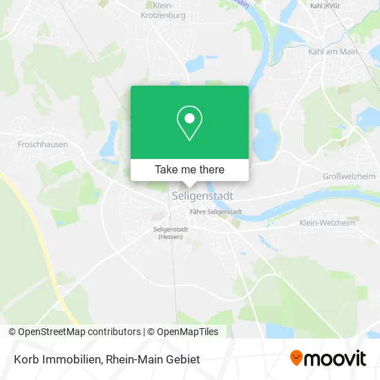 Карта Korb Immobilien