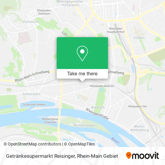 Карта Getränkesupermarkt Reisinger