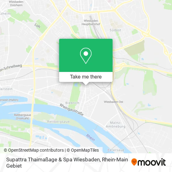 Карта Supattra Thaimaßage & Spa Wiesbaden